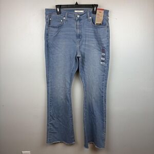 Levis 726 Flare Jeans Womens 34x32‎ Light Wash High Rise Stellar Stretch NWT